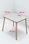 Hanah Home Mesa de Camping Plegable Ck-33 Blanca